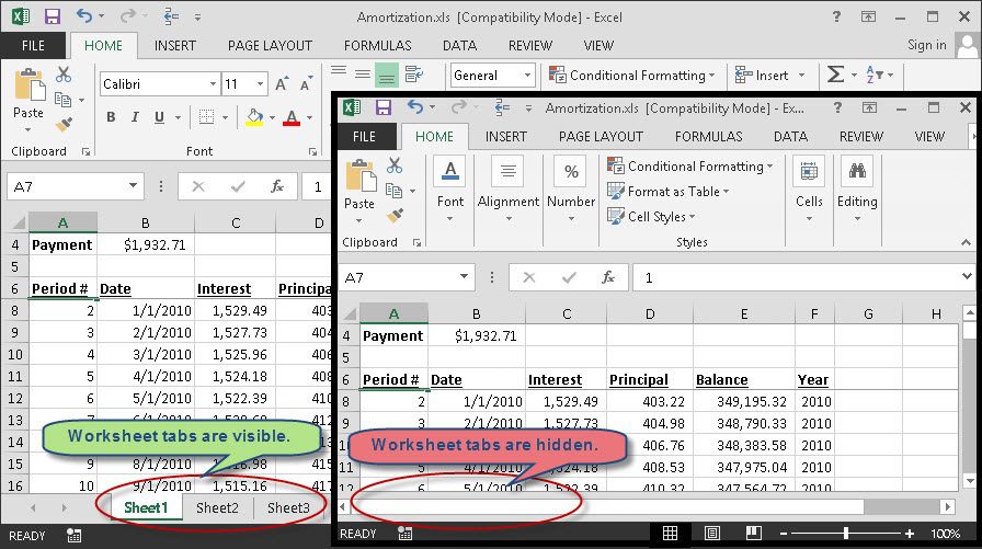 How to Fix Excel Tabs/Sheets Not Showing?