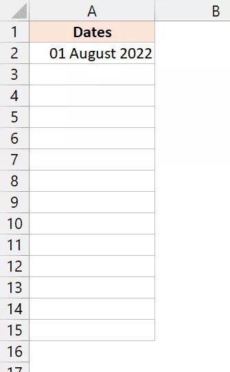 Below I have a date in column A1 and I want to fill the column with dates that occur on weekdays only (where we give would be Monday to Friday).