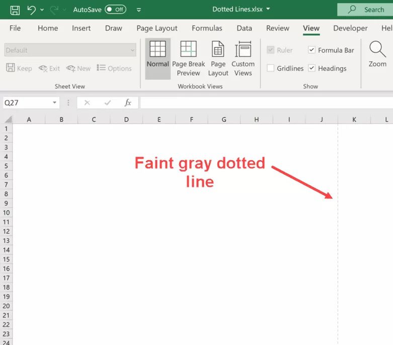 How to Remove Clear of Dotted Lines in Excel (3 Easy Fix)